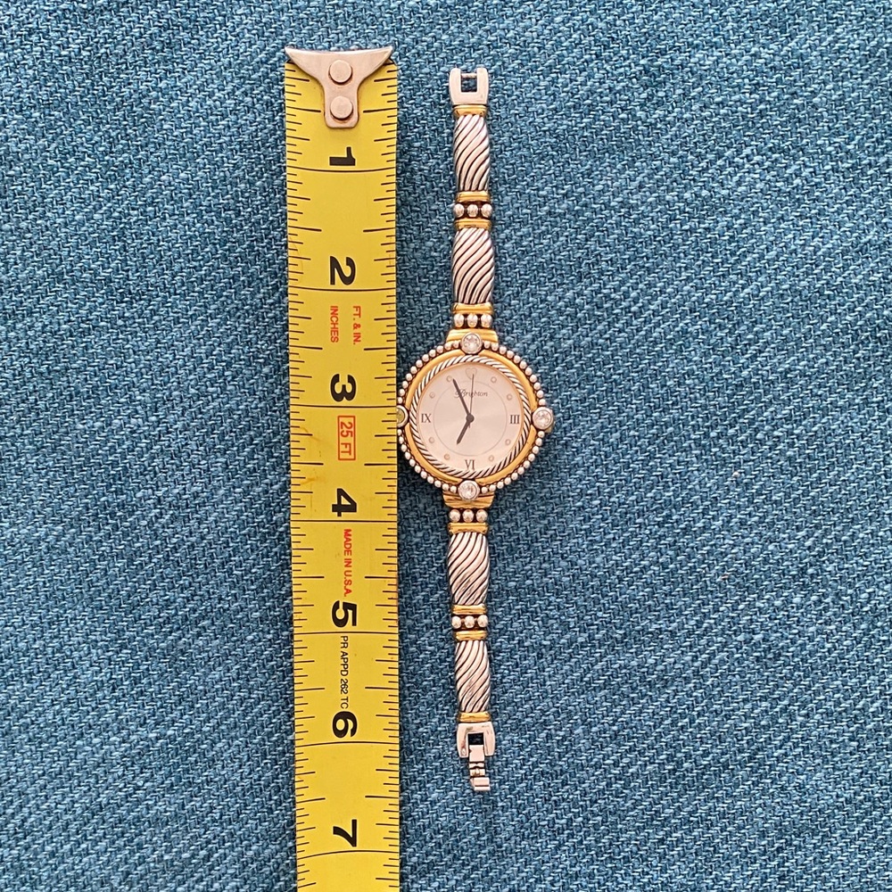 Brighton Costa Mesa Two Tone Watch for small wrist. Needs battery.